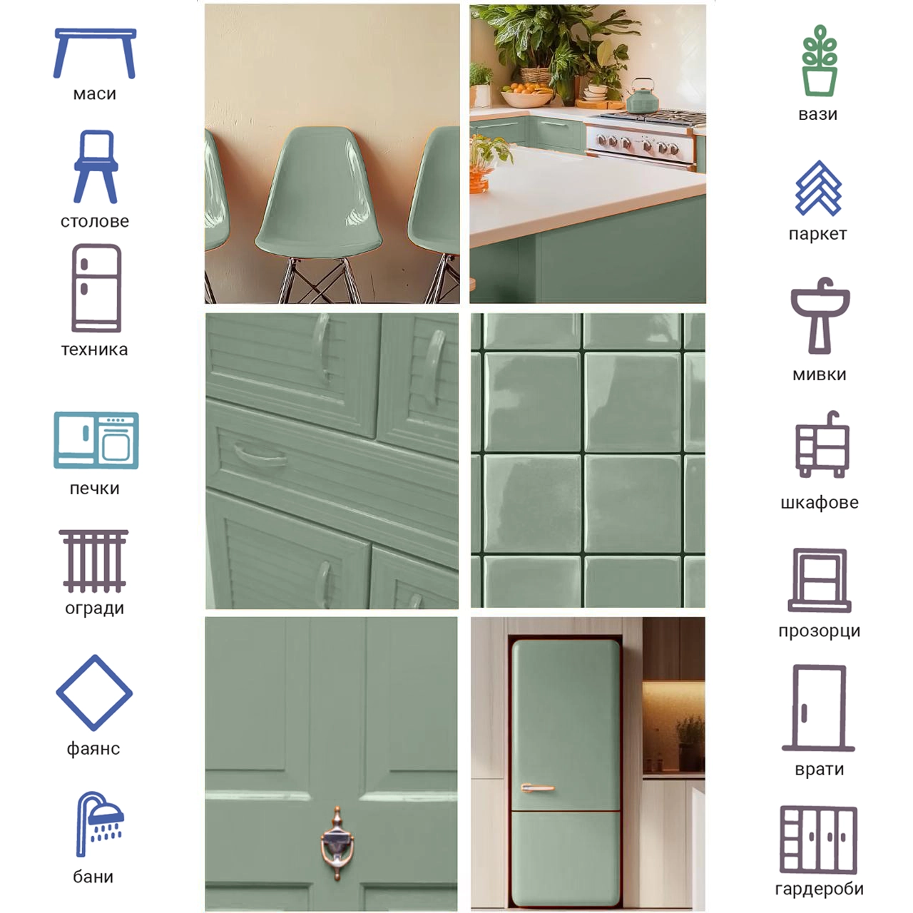 Интериорна боя X1 All Клон на олеастър 0.75Л + ПОДАРЪК: Валяк и ваничка за боя