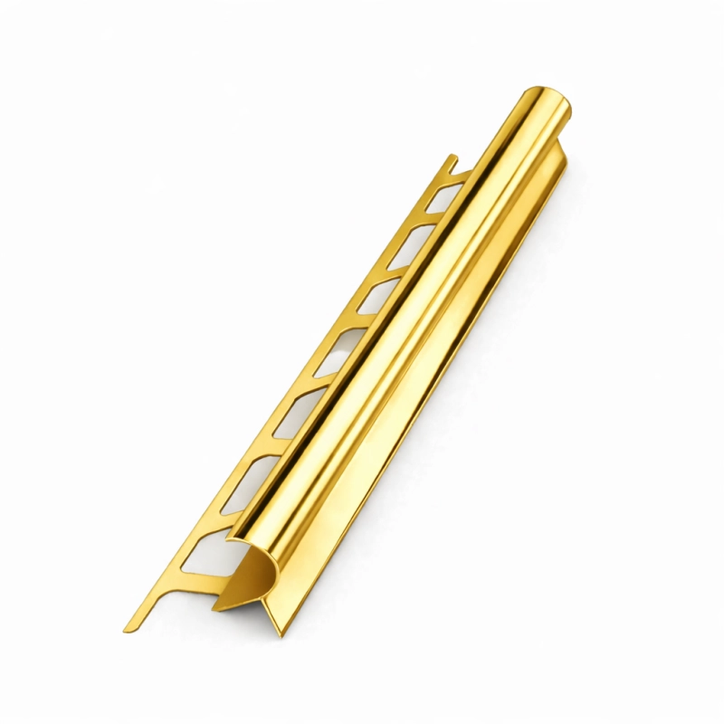 Алуминий за стъпало C образна - Полиранои злато