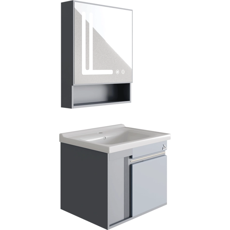 ПВЦ долен и горен шкаф с LED огледало против запотяване Z-956