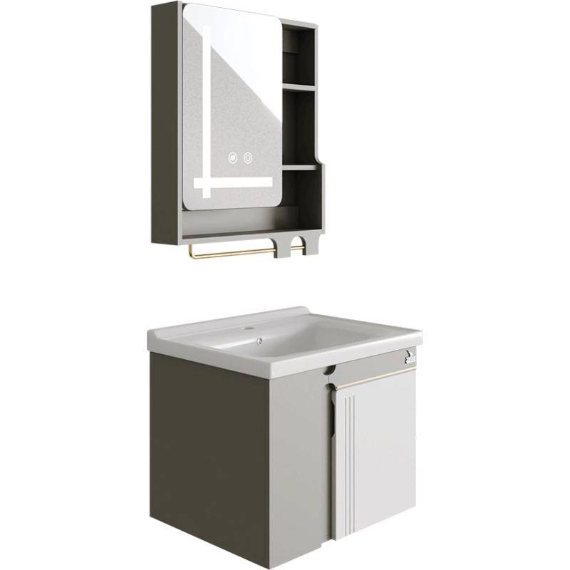 ПВЦ долен и горен шкаф с LED огледало против запотяване Z-955