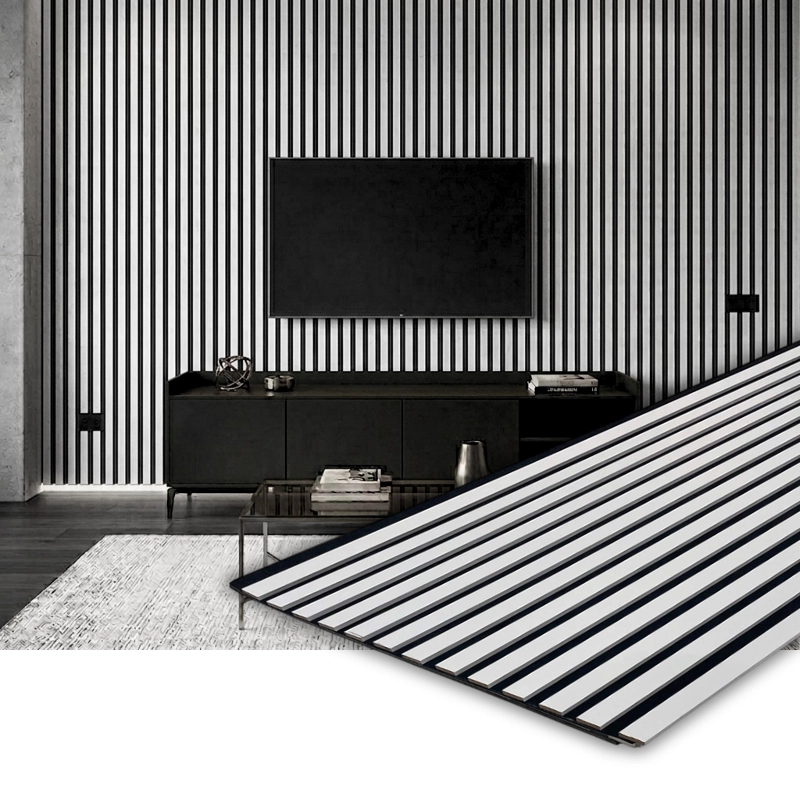 Акустичен панел от MDF 60x275см Бял + ПОДАРЪК: Лепило