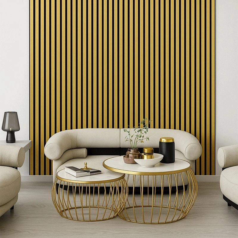 Акустичен панел от MDF 60x275см Голд