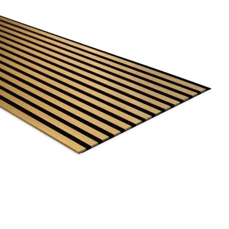 Акустичен панел от MDF 60x275см Голд + ПОДАРЪК: Монтажно лепило