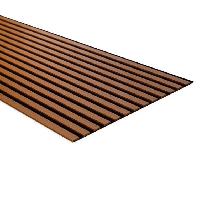 Акустичен панел от MDF 60x275см Тийк + ПОДАРЪК: Монтажно лепило