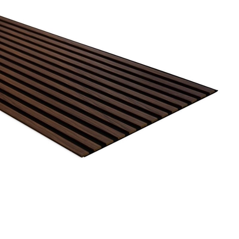 Акустичен панел от MDF 60x275см Тъмен Орех + ПОДАРЪК: Лепило