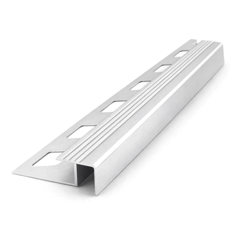 Алуминиево стъпало П-ОБР - Сребро