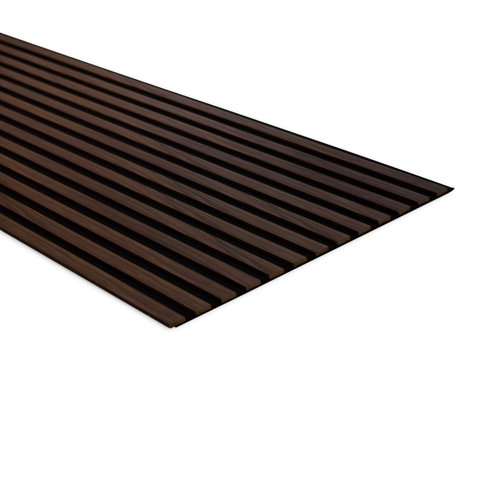 Акустичен панел от MDF 60x275см Тъмен Орех + ПОДАРЪК: Монтажно лепило